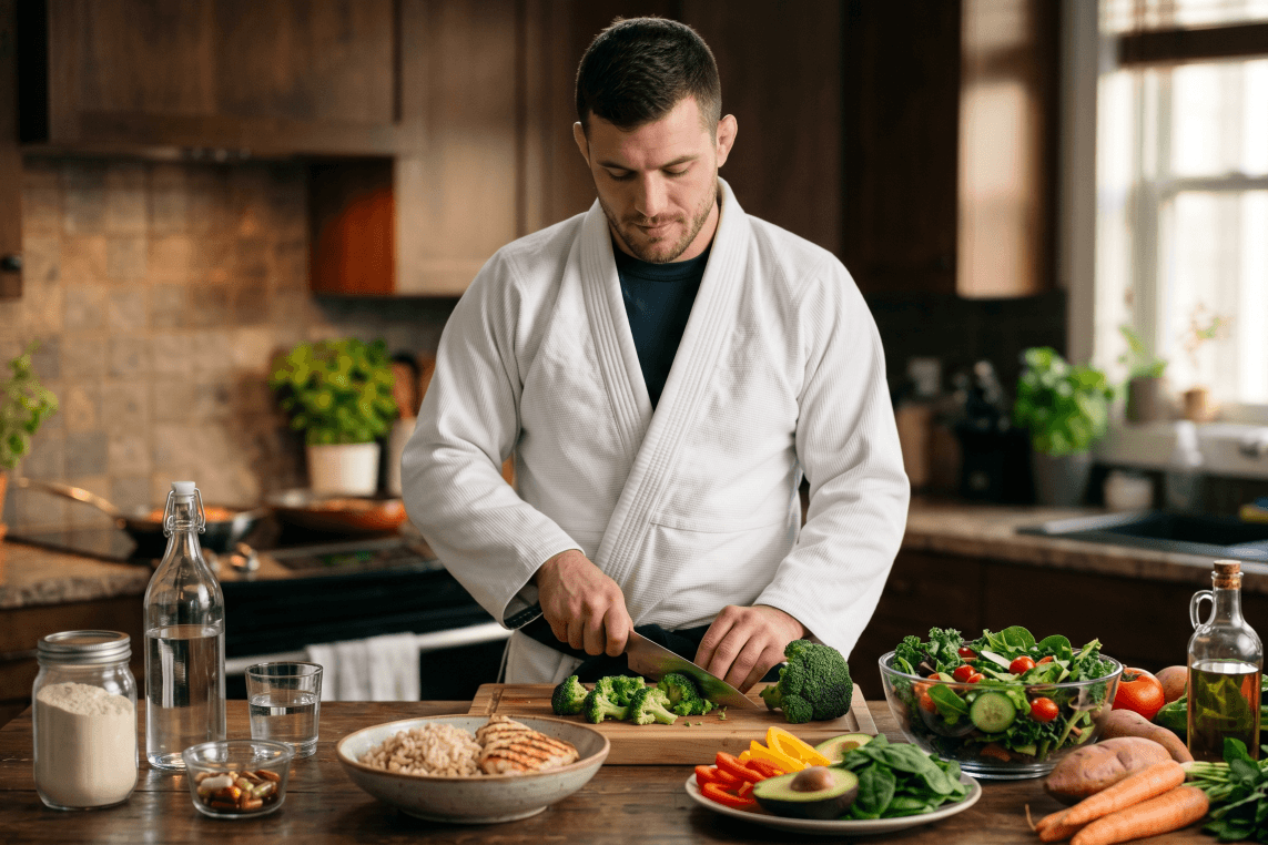 Základy výživy pro BJJ/MMA – makroživiny, načasování jídel, hydratace