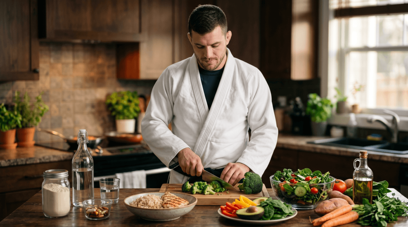 Základy výživy pro BJJ/MMA – makroživiny, načasování jídel, hydratace